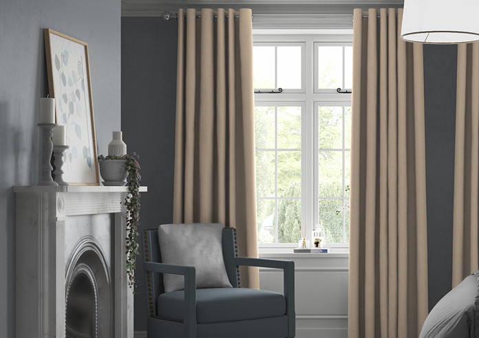 Faux Suede, Parchment - Made to Measure Curtains - Image 3